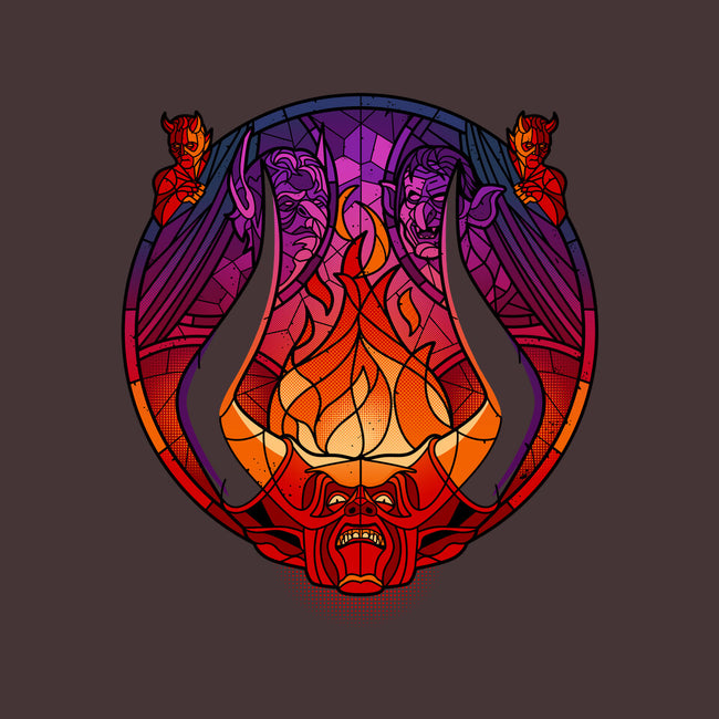Stained Glass Darkness-none memory foam bath mat-daobiwan