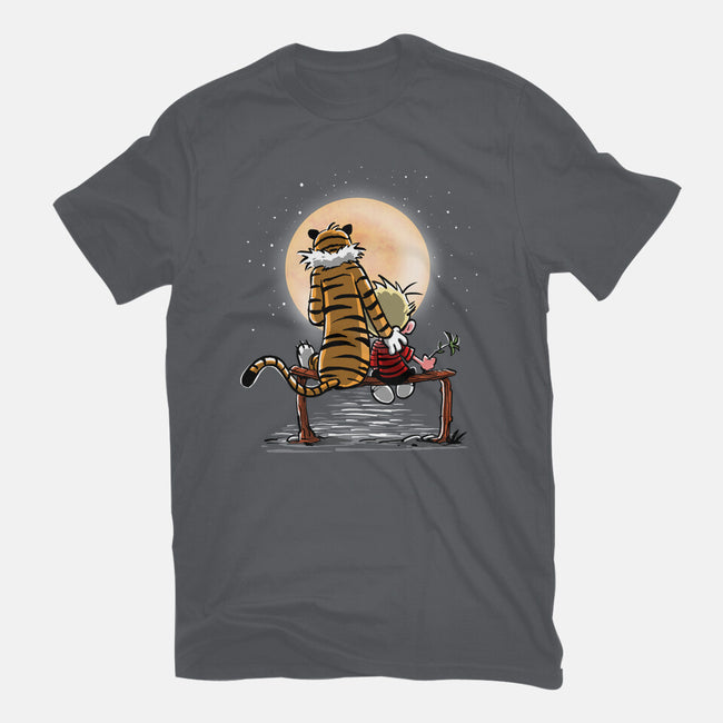 More Friends Gazing At The Moon-mens basic tee-zascanauta