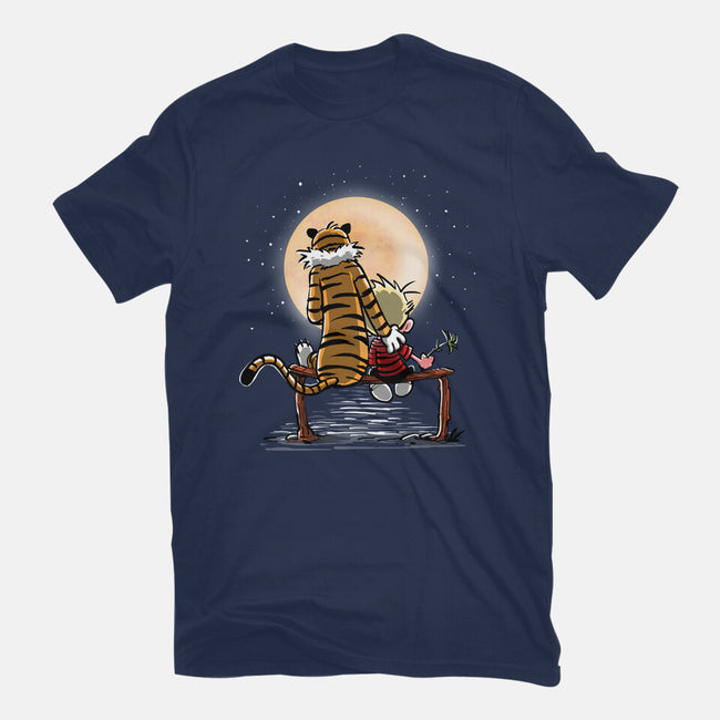 More Friends Gazing At The Moon-youth basic tee-zascanauta