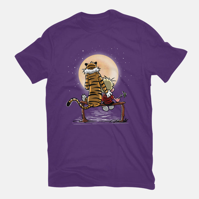 More Friends Gazing At The Moon-youth basic tee-zascanauta