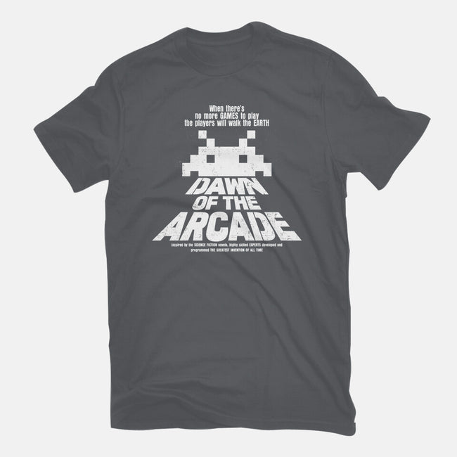 Dawn Of The Arcade-mens heavyweight tee-retrodivision