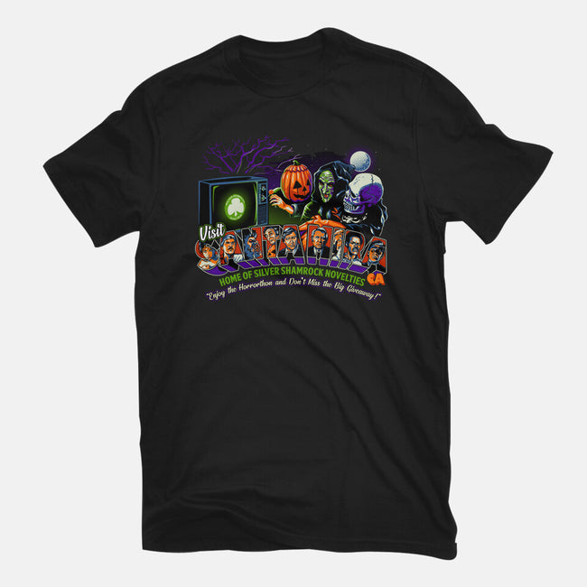 Enjoy The Horrorthon In Santa Mira-womens basic tee-goodidearyan