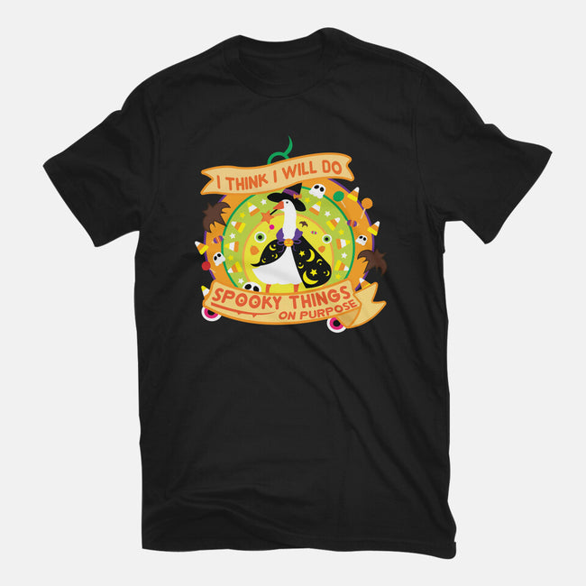 Do Spooky Things On Purpose-womens fitted tee-SwensonaDesigns