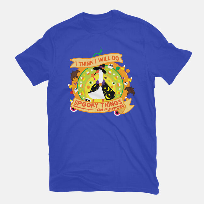 Do Spooky Things On Purpose-youth basic tee-SwensonaDesigns