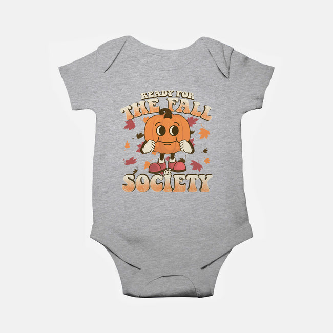 Ready For The Fall of Society-baby basic onesie-RoboMega