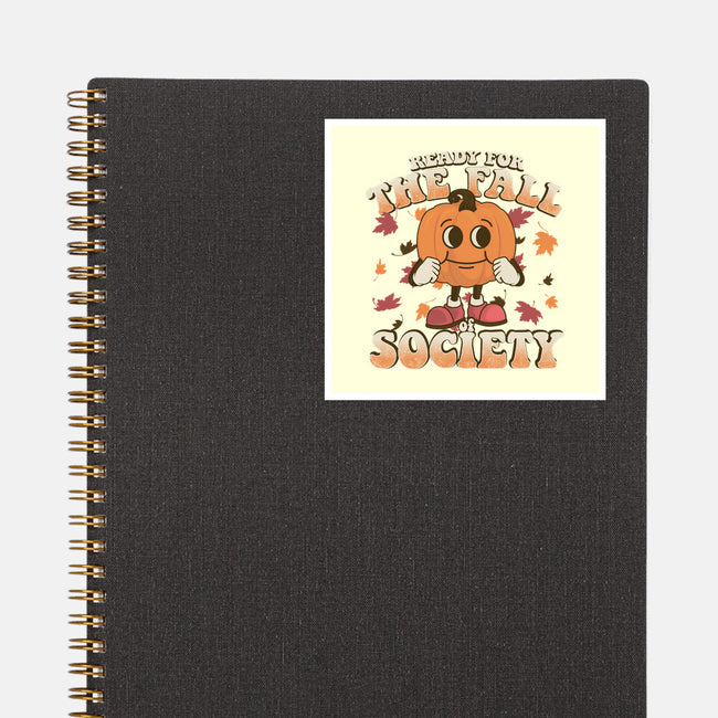 Ready For The Fall of Society-none glossy sticker-RoboMega