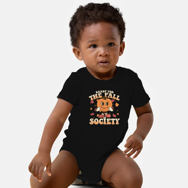 Ready For The Fall of Society-baby basic onesie-RoboMega
