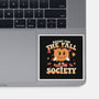 Ready For The Fall of Society-none glossy sticker-RoboMega