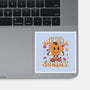 Ready For The Fall of Society-none glossy sticker-RoboMega