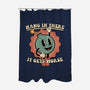 Hang In There-none polyester shower curtain-RoboMega
