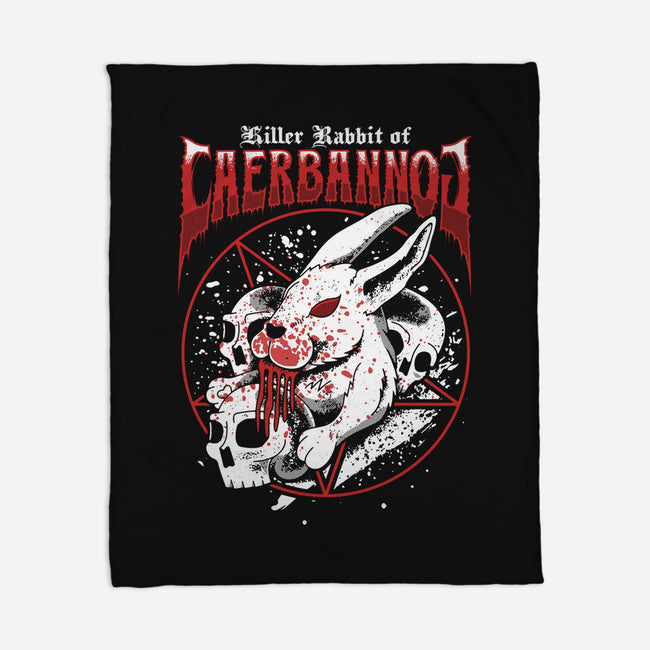 Killer Rabbit-none fleece blanket-Logozaste