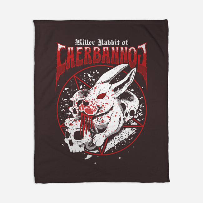 Killer Rabbit-none fleece blanket-Logozaste