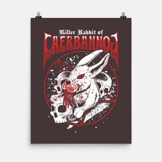 Killer Rabbit-none matte poster-Logozaste