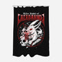 Killer Rabbit-none polyester shower curtain-Logozaste