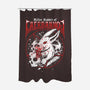Killer Rabbit-none polyester shower curtain-Logozaste