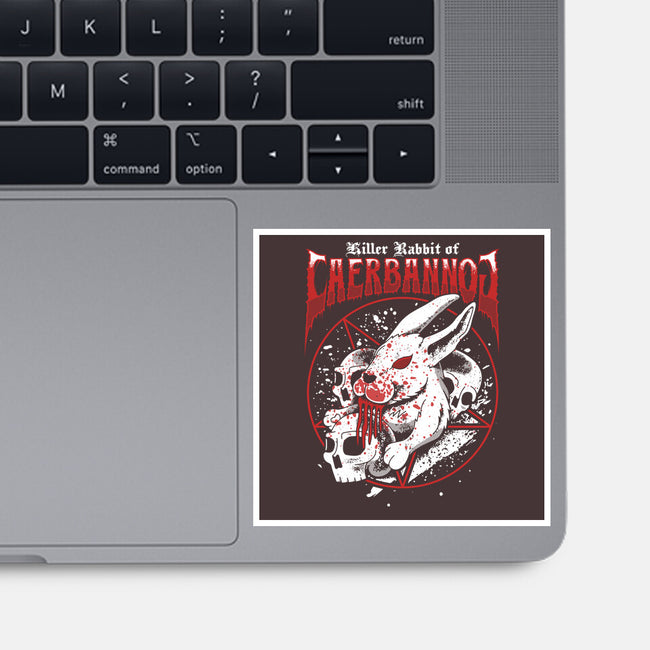 Killer Rabbit-none glossy sticker-Logozaste