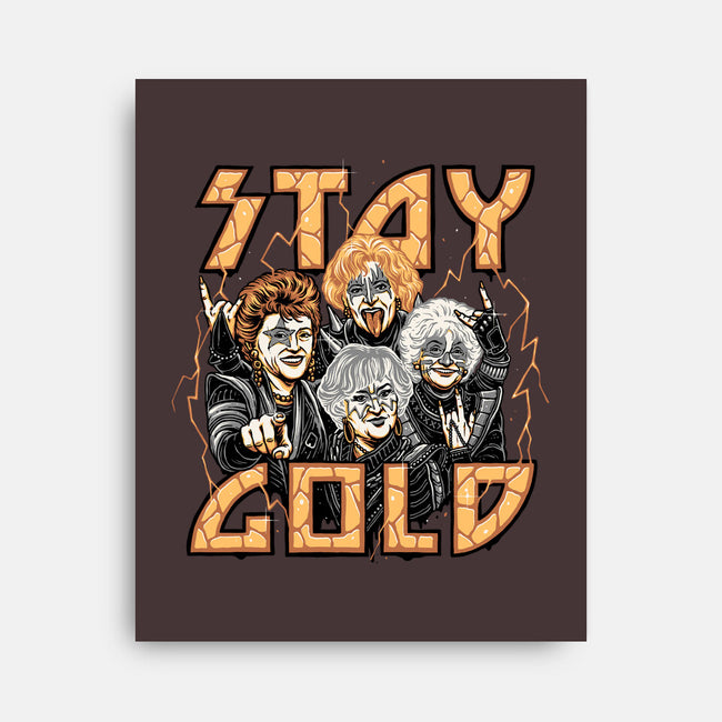 Stay Gold-none stretched canvas-momma_gorilla