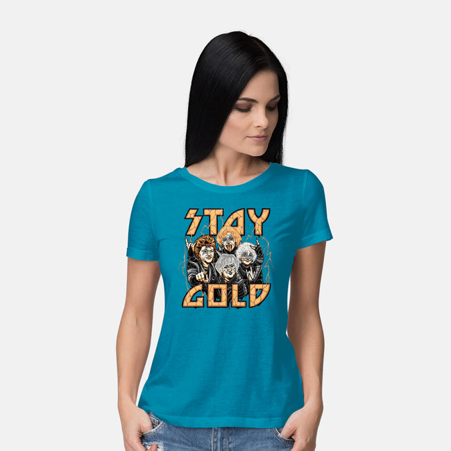 Stay Gold-womens basic tee-momma_gorilla