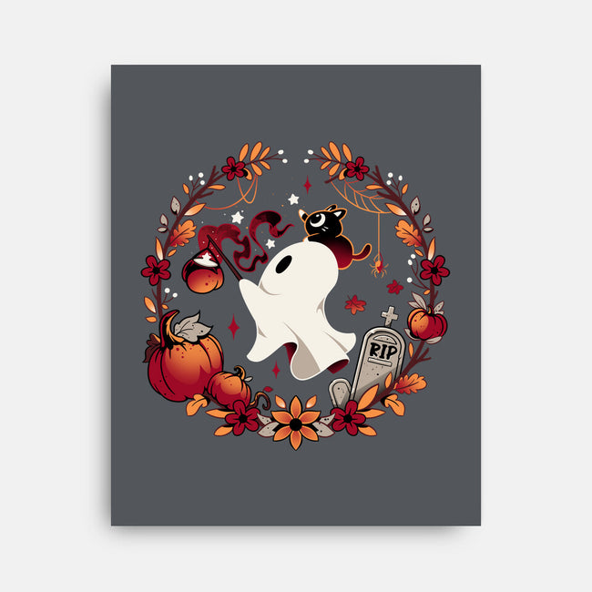 Spooky Wishes-none stretched canvas-Snouleaf