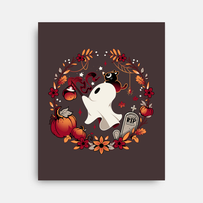 Spooky Wishes-none stretched canvas-Snouleaf