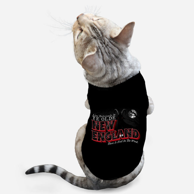 Live Deliciously In Olde New England-cat basic pet tank-goodidearyan