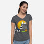 Skellingnuts-womens v-neck tee-joerawks
