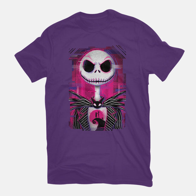 Jack Skellington Glitch-youth basic tee-danielmorris1993
