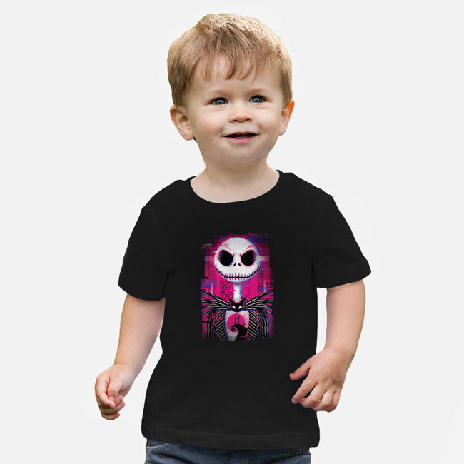 Jack Skellington Glitch-baby basic tee-danielmorris1993