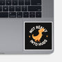 Not Really Into Hugs-none glossy sticker-zawitees