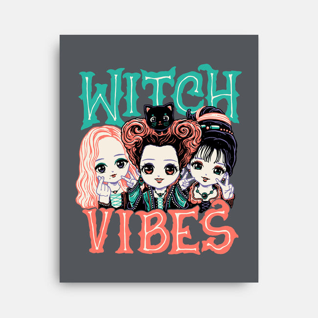 Cute Witch Vibes-none stretched canvas-momma_gorilla