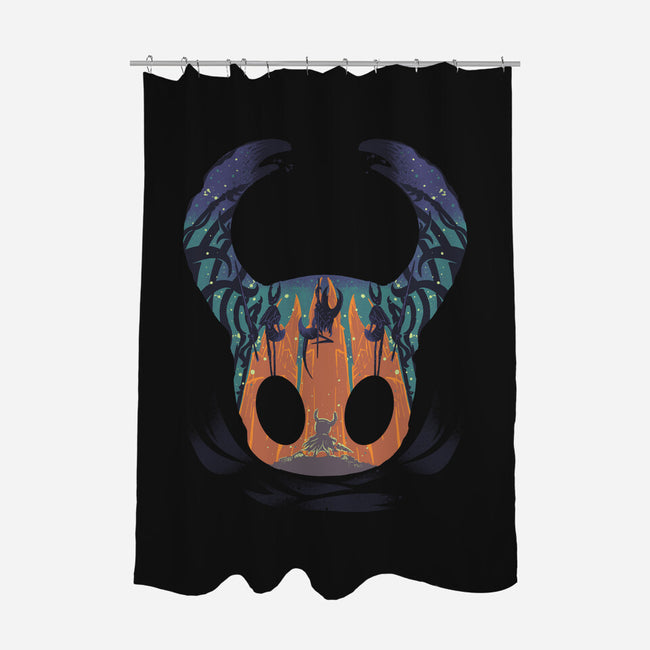 Knight-none polyester shower curtain-RamenBoy