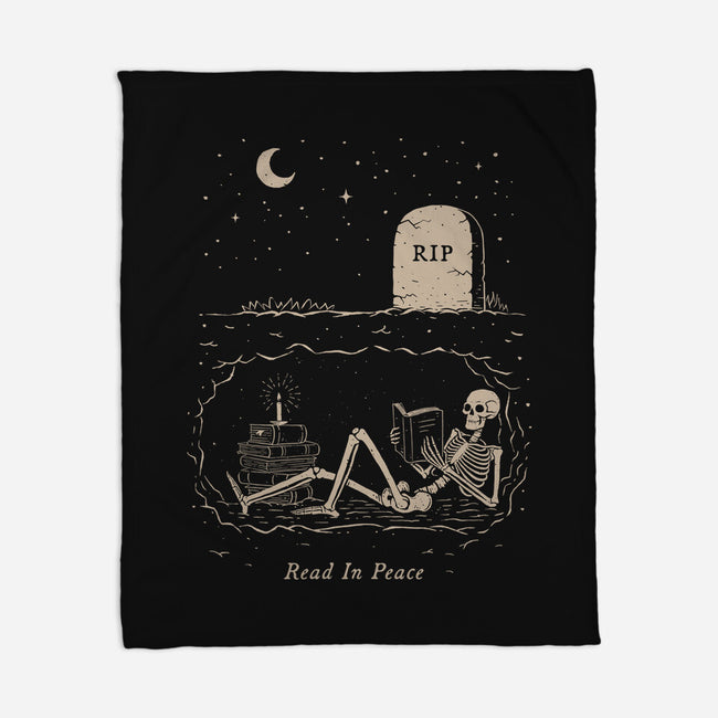 Read In Peace-none fleece blanket-dfonseca