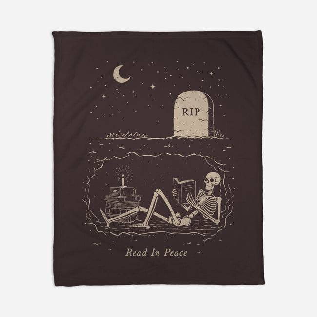 Read In Peace-none fleece blanket-dfonseca