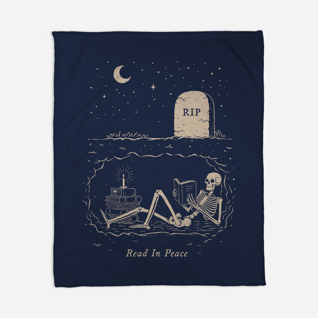 Read In Peace-none fleece blanket-dfonseca