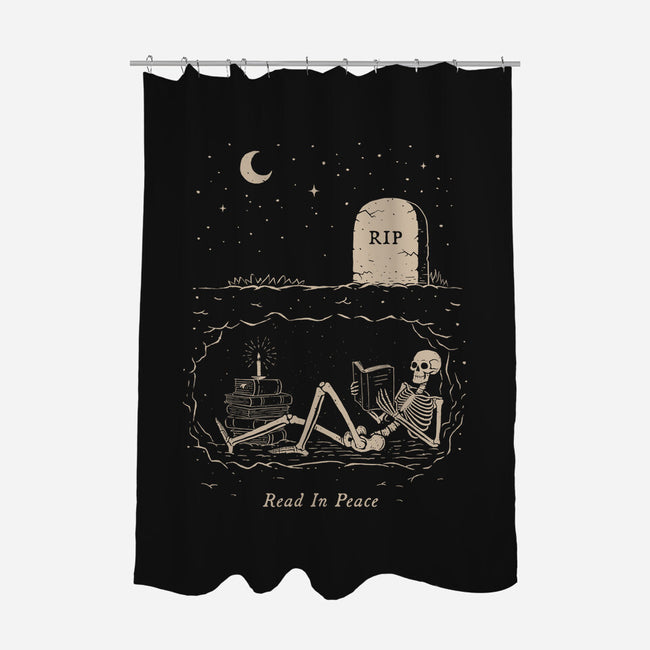 Read In Peace-none polyester shower curtain-dfonseca