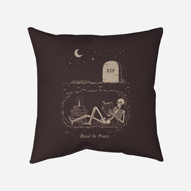 Read In Peace-none removable cover throw pillow-dfonseca