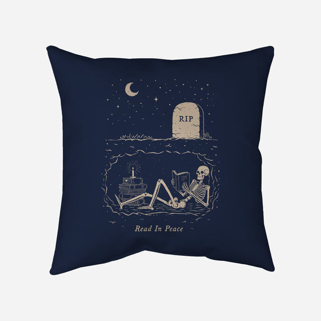 Read In Peace-none removable cover throw pillow-dfonseca