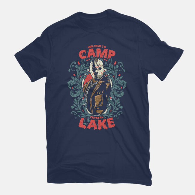 Welcome To Camp Crystal Lake-youth basic tee-turborat14