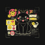 Japanese Cat Graph-none glossy sticker-tobefonseca