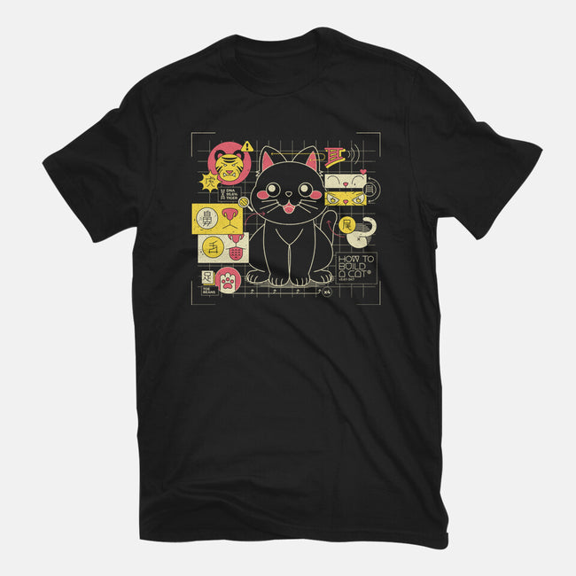 Japanese Cat Graph-womens fitted tee-tobefonseca
