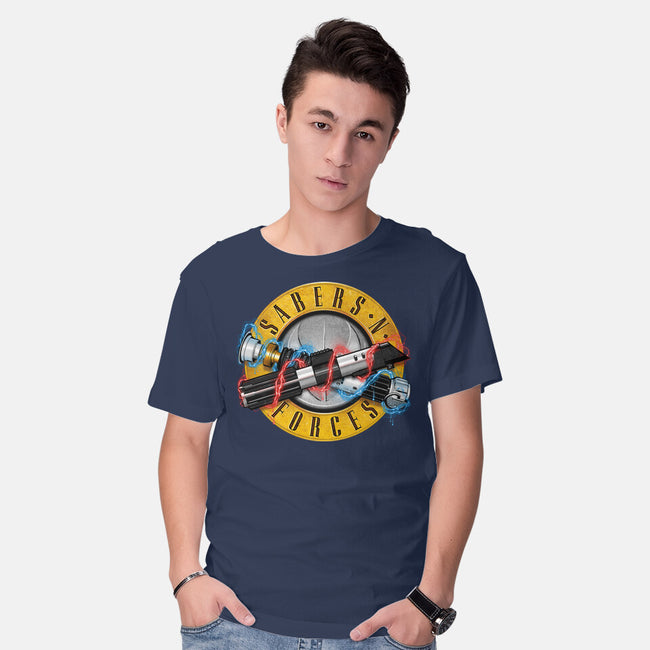 Forces N Sabers-mens basic tee-CappO