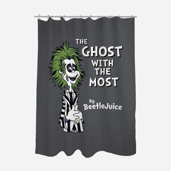 Ghost With The Most-none polyester shower curtain-Nemons