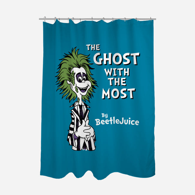 Ghost With The Most-none polyester shower curtain-Nemons