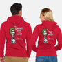 Ghost With The Most-unisex zip-up sweatshirt-Nemons