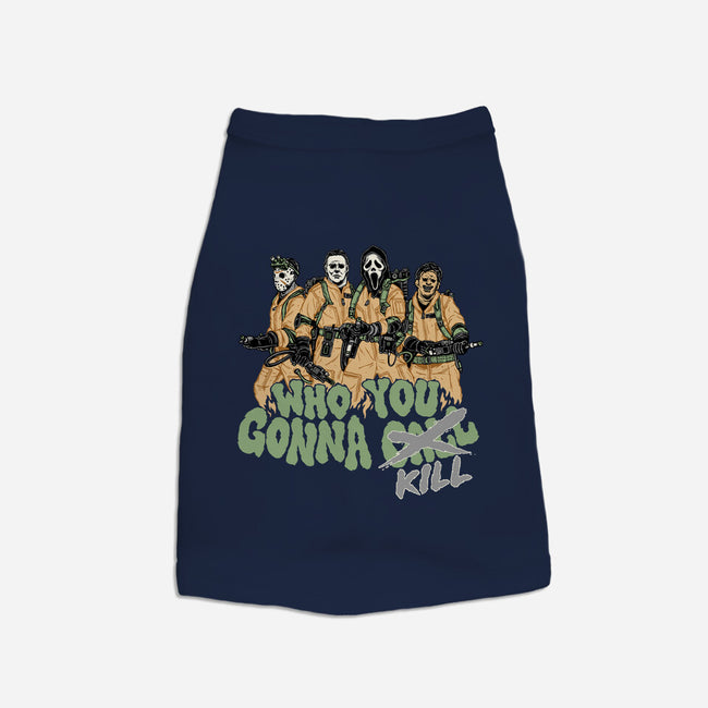 Who You Gonna Kill-dog basic pet tank-momma_gorilla
