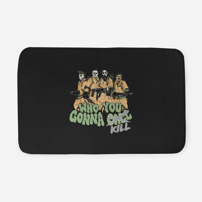 Who You Gonna Kill-none memory foam bath mat-momma_gorilla