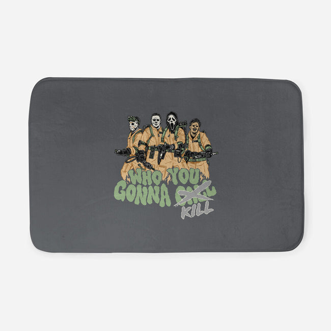 Who You Gonna Kill-none memory foam bath mat-momma_gorilla