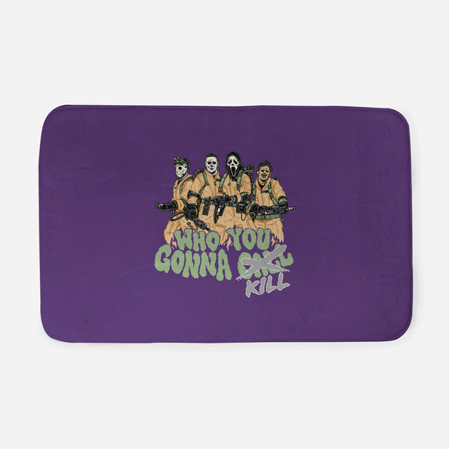 Who You Gonna Kill-none memory foam bath mat-momma_gorilla