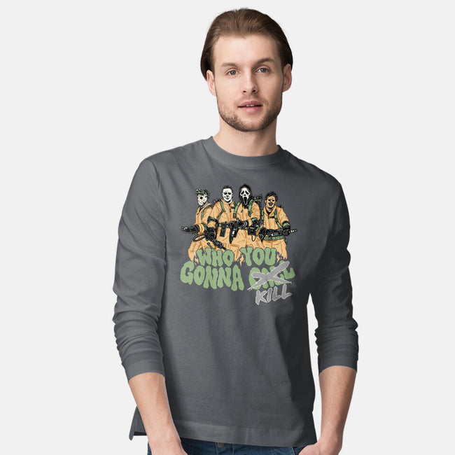 Who You Gonna Kill-mens long sleeved tee-momma_gorilla