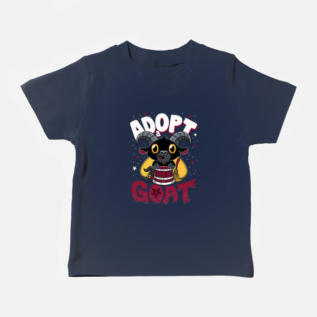 Adopt A Goat-baby basic tee-Nemons